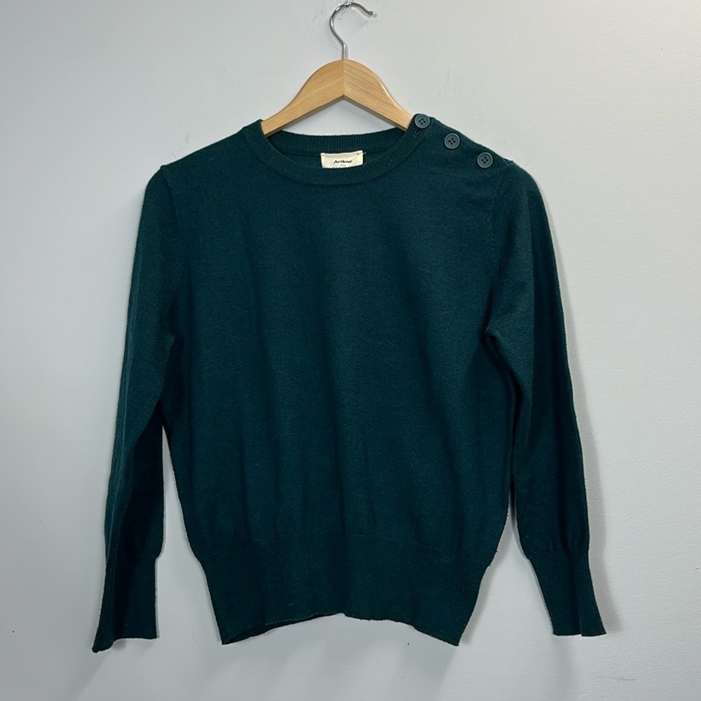 Artlove Paris green knit sweater size small